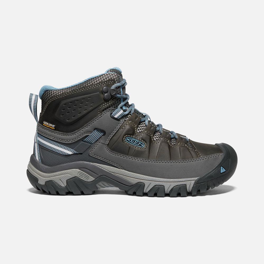 Bottes de Randonnée Keen Femme Noir Marron | Targhee Iii Waterproof Mid | JHVRG-0741